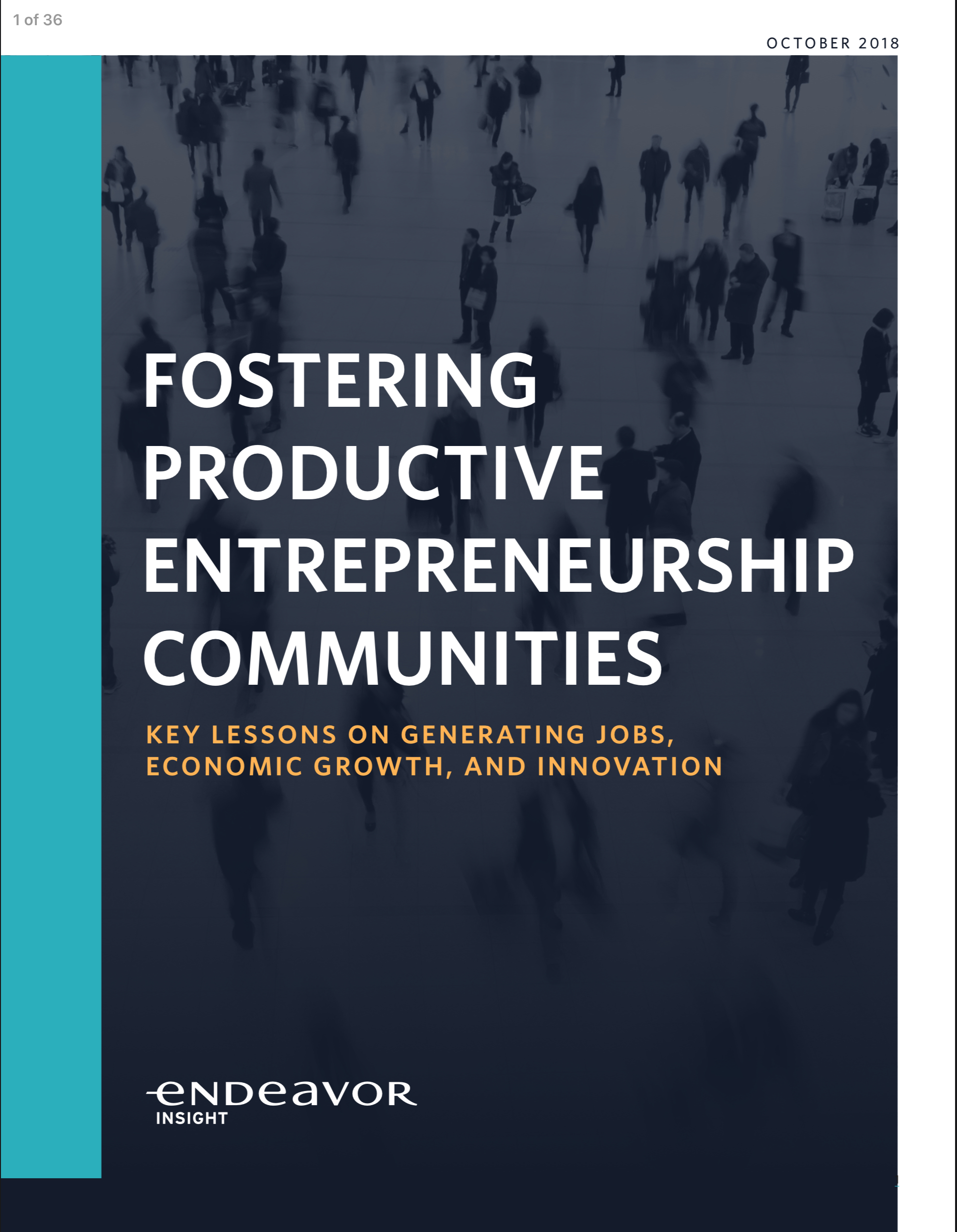 Fostering Entrepreneurship